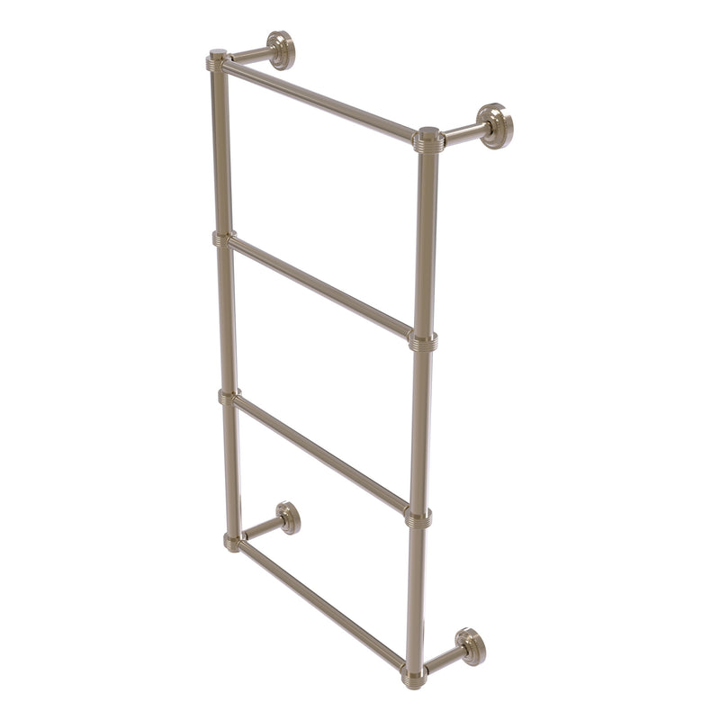 Dottingham Collection 4 Tier Ladder Towel Bar with Grooved Accents