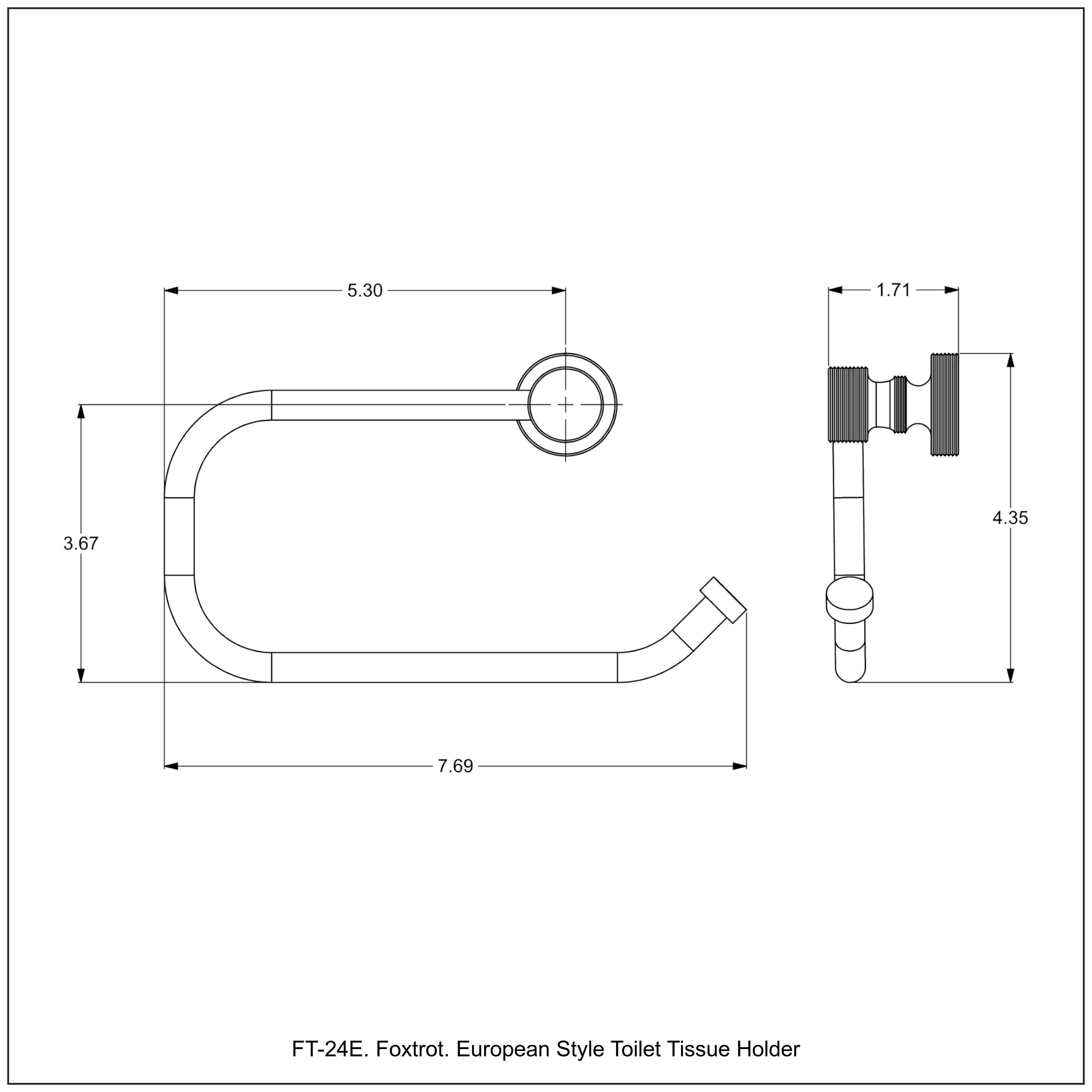 European Style Toilet Tissue Holder