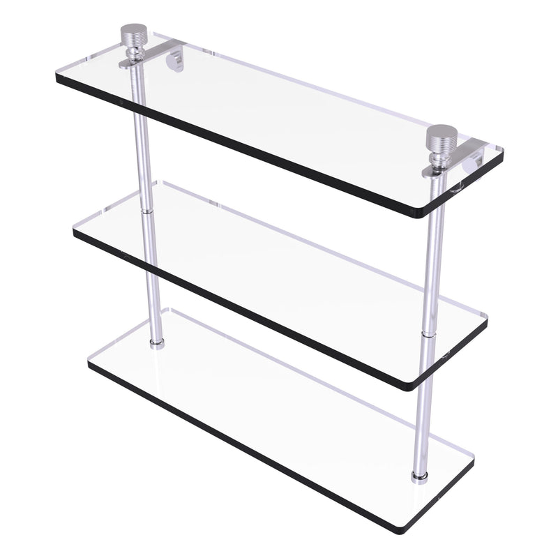 Foxtrot Collection Triple Tiered Glass Shelf