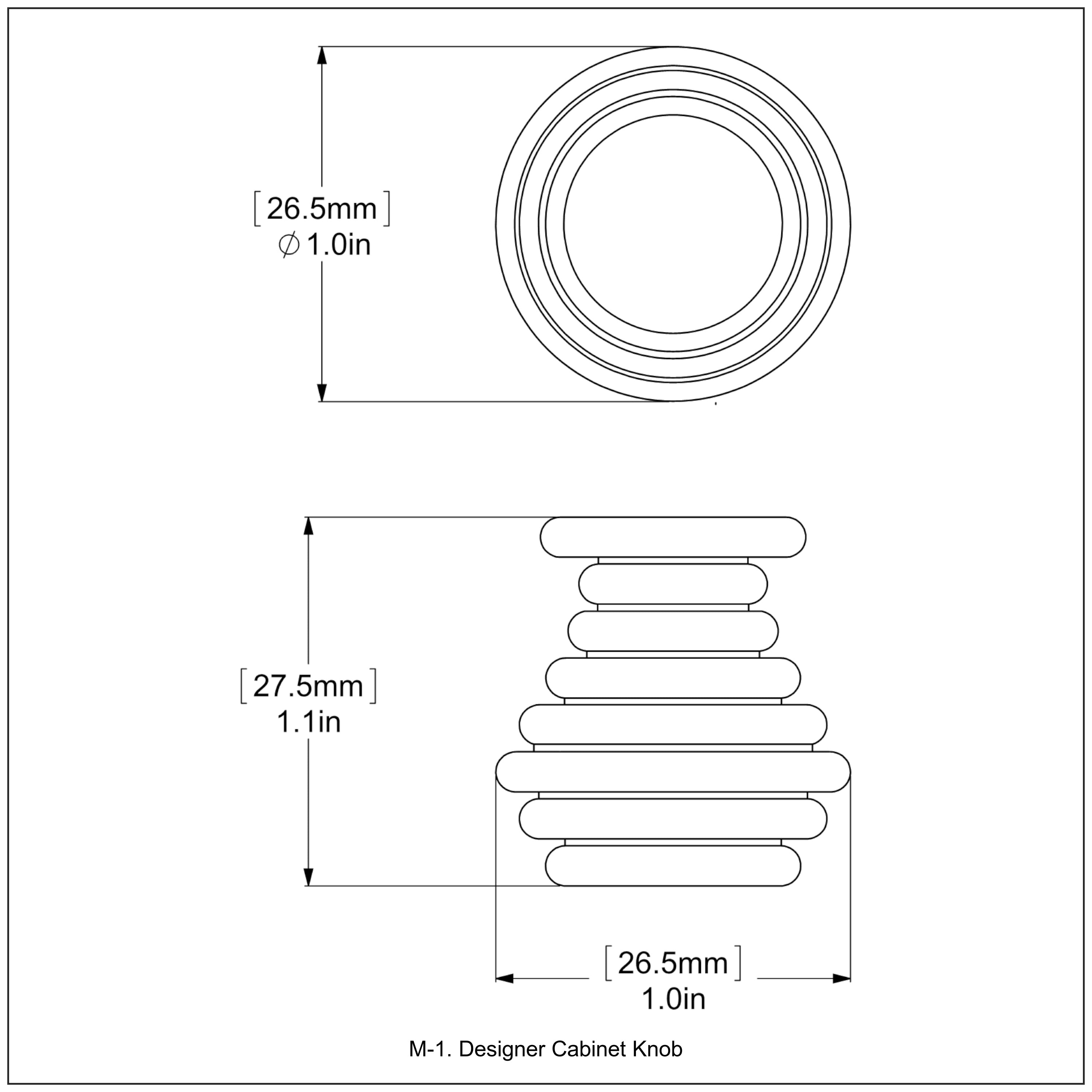 Designer Cabinet Knob