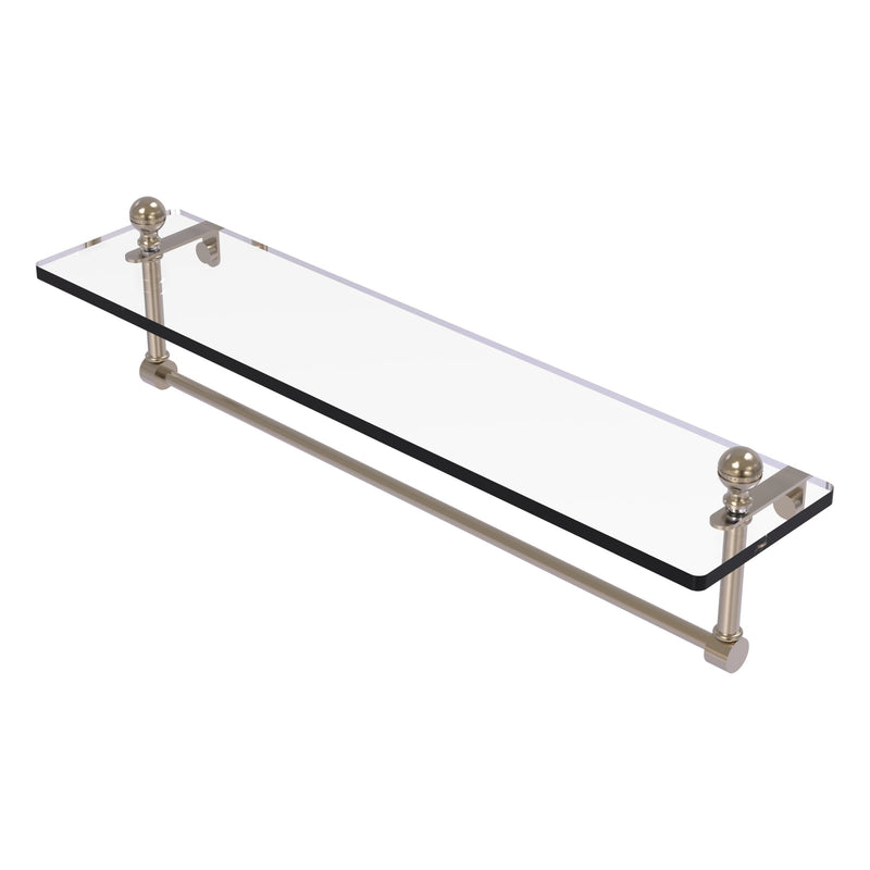 Mambo Collection Glass Vanity Shelf  with Integrated Towel Bar