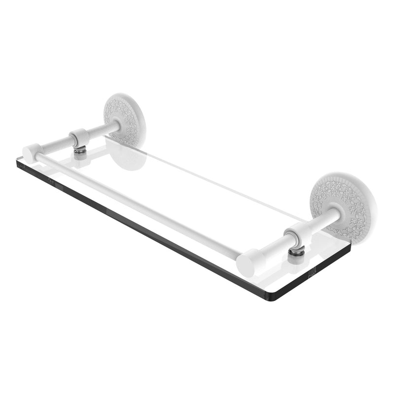 Monte Carlo Collection Tempered Glass Shelf with Gallery Rail