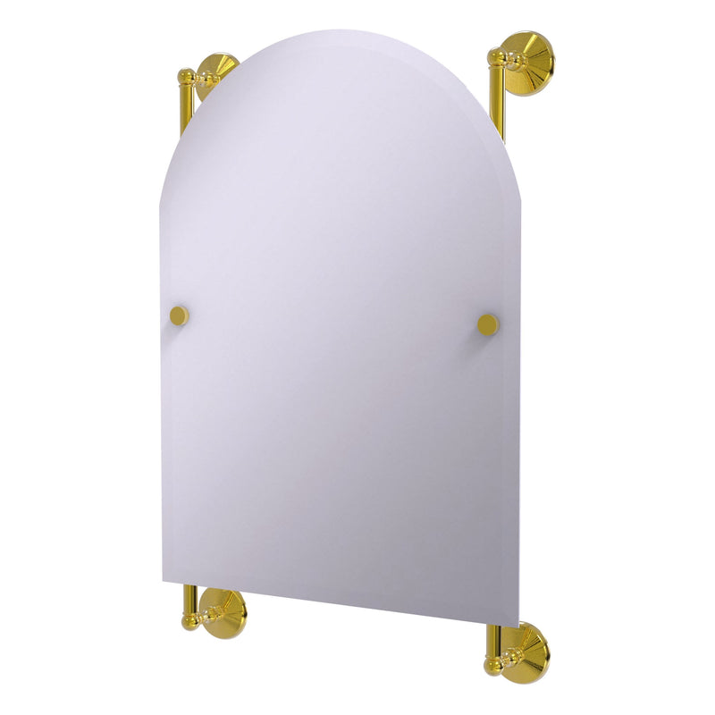 Monte Carlo Arched Top Frameless Rail Mounted Mirror