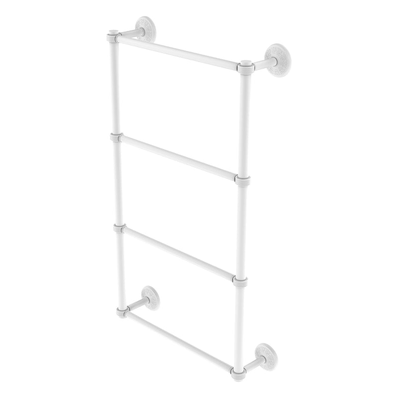 Monte Carlo Collection 4 Tier Ladder Towel Bar with Grooved Accents