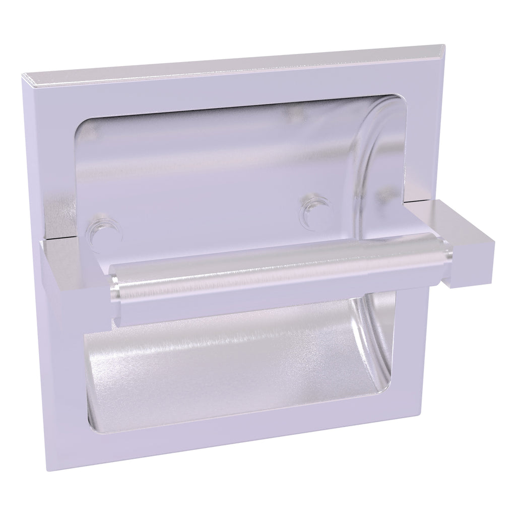 Allied Brass Montero Collection Recessed Toilet Paper Holder - Satin Chrome
