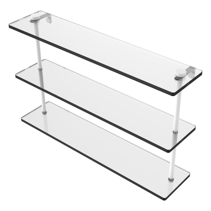 Triple Tiered Glass Shelf