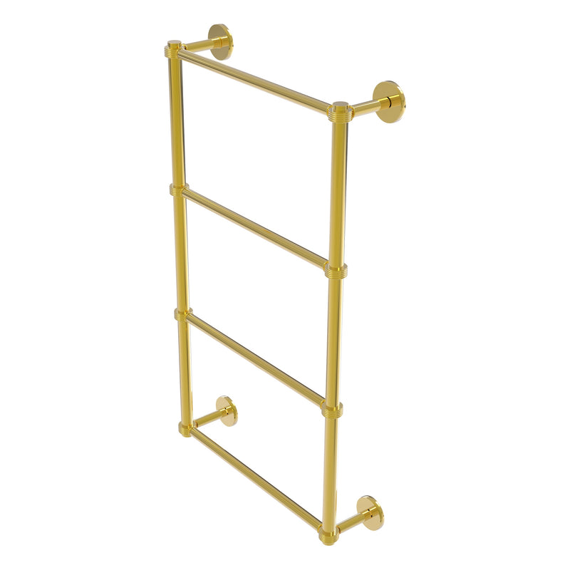 Prestige Skyline Collection 4 Tier Ladder Towel Bar with Grooved Accents