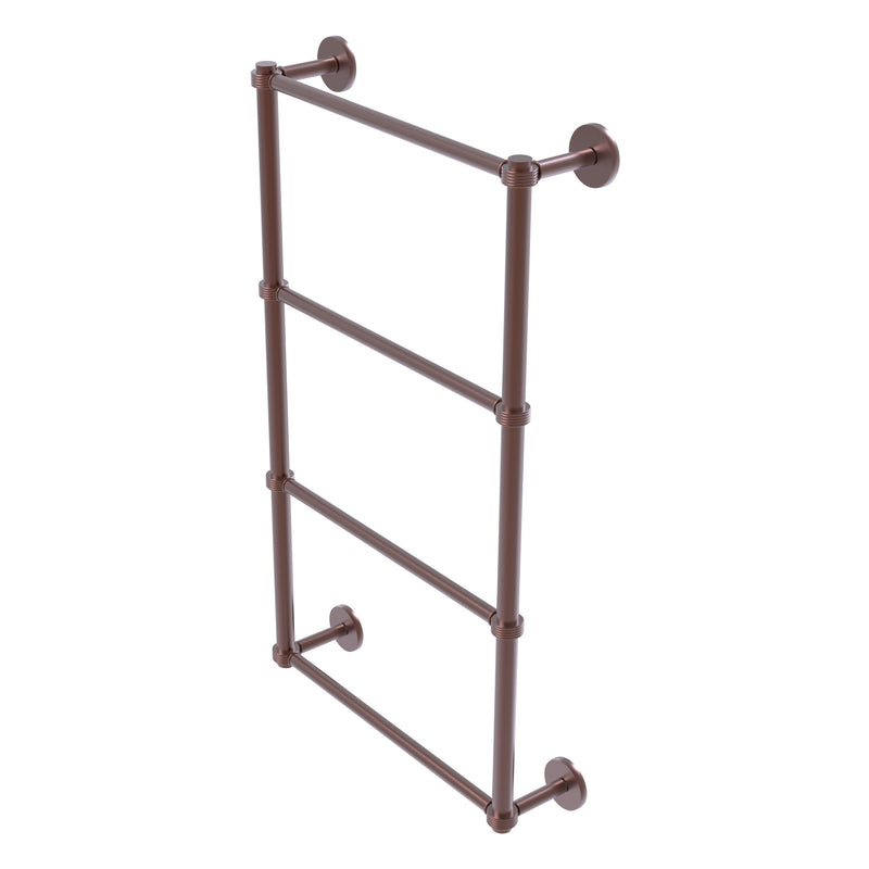 Prestige Skyline Collection 4 Tier Ladder Towel Bar with Grooved Accents