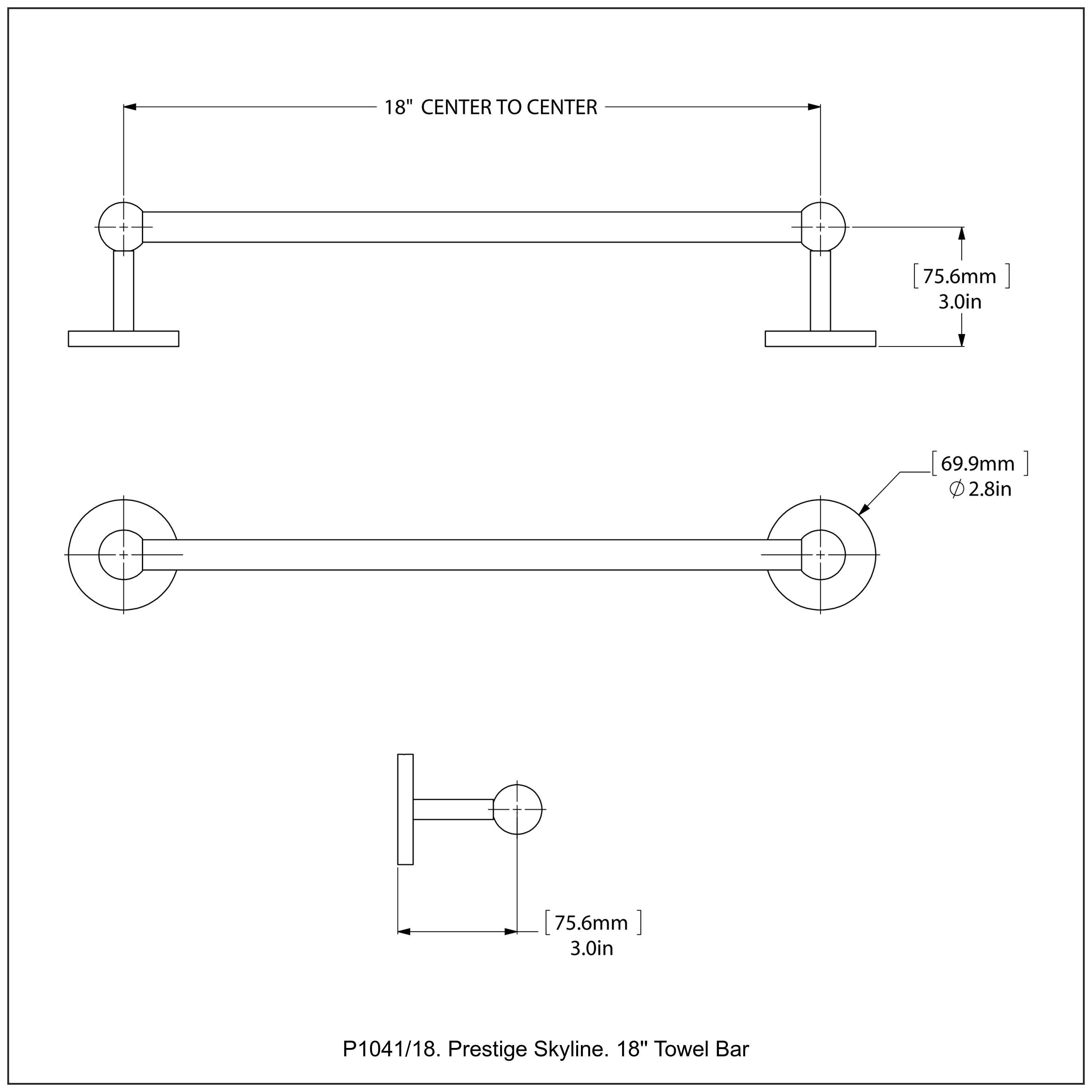 Prestige Skyline Collection Towel Bar