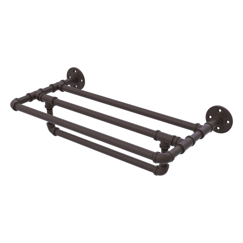 Pipeline Collection Wall Mounted Towel Shelf with Towel Bar