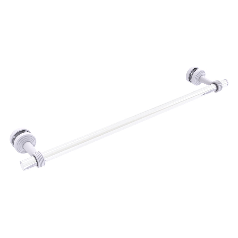 Pacific Beach Collection Shower Door Towel Bar with Grooved Accents