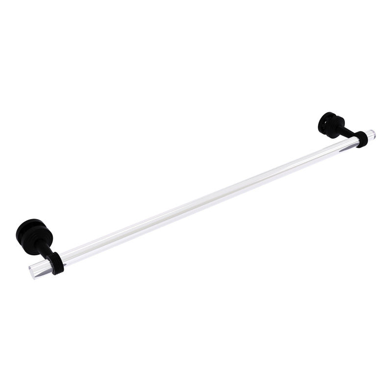 Pacific Beach Collection Shower Door Towel Bar with Grooved Accents