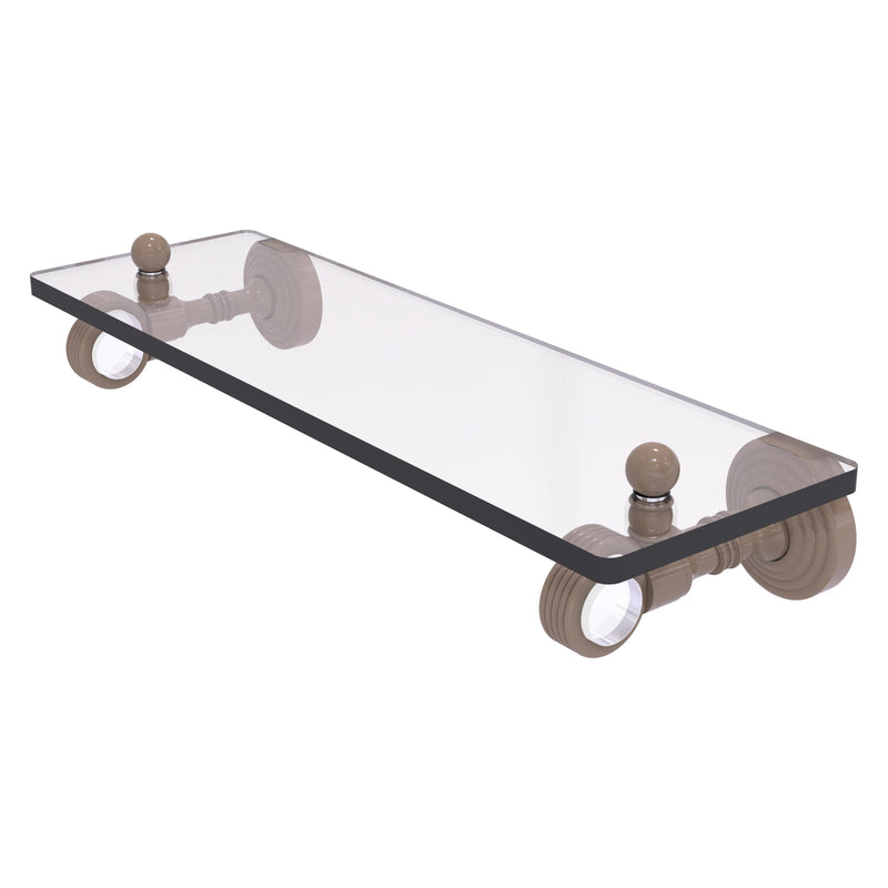 Pacific Grove Collection Glass Shelf with Grooved Accents