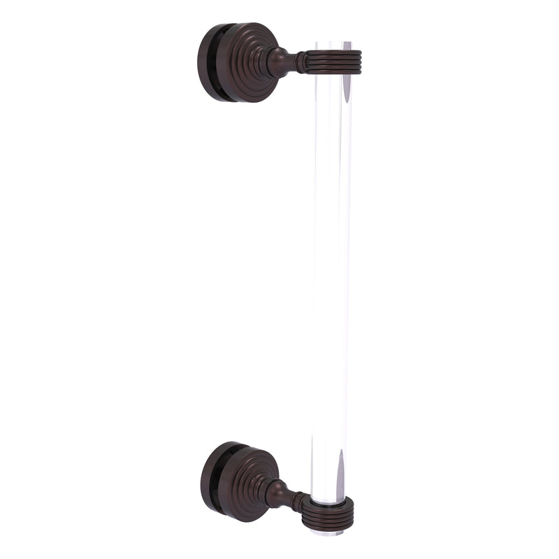 Pacific Grove Collection Single Side Shower Door Pull with Grooved Accents