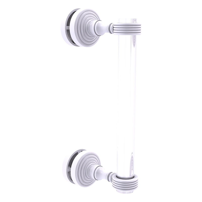 Pacific Grove Collection Single Side Shower Door Pull with Grooved Accents
