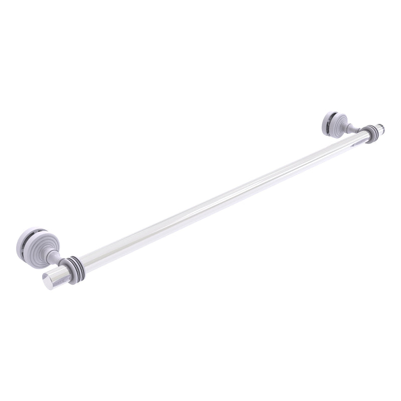 Pacific Grove Collection Shower Door Towel Bar with Dotted Accents