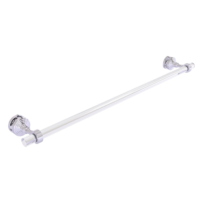 Pacific Grove Collection Shower Door Towel Bar with Grooved Accents