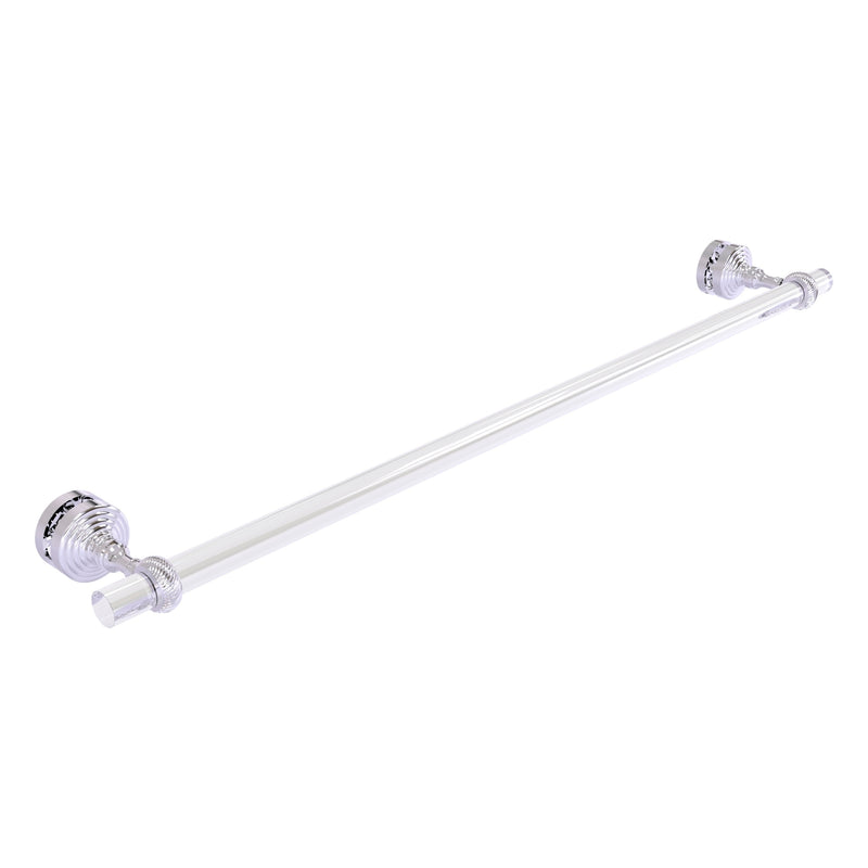 Pacific Grove Collection Shower Door Towel Bar with Twisted Accents