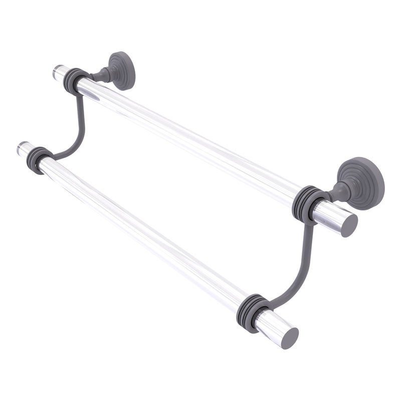 Pacific Grove Collection Double Towel Bar with Dotted Accents