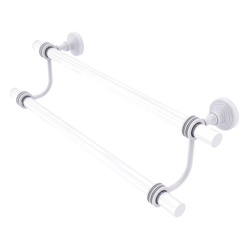 Pacific Grove Collection Double Towel Bar with Dotted Accents