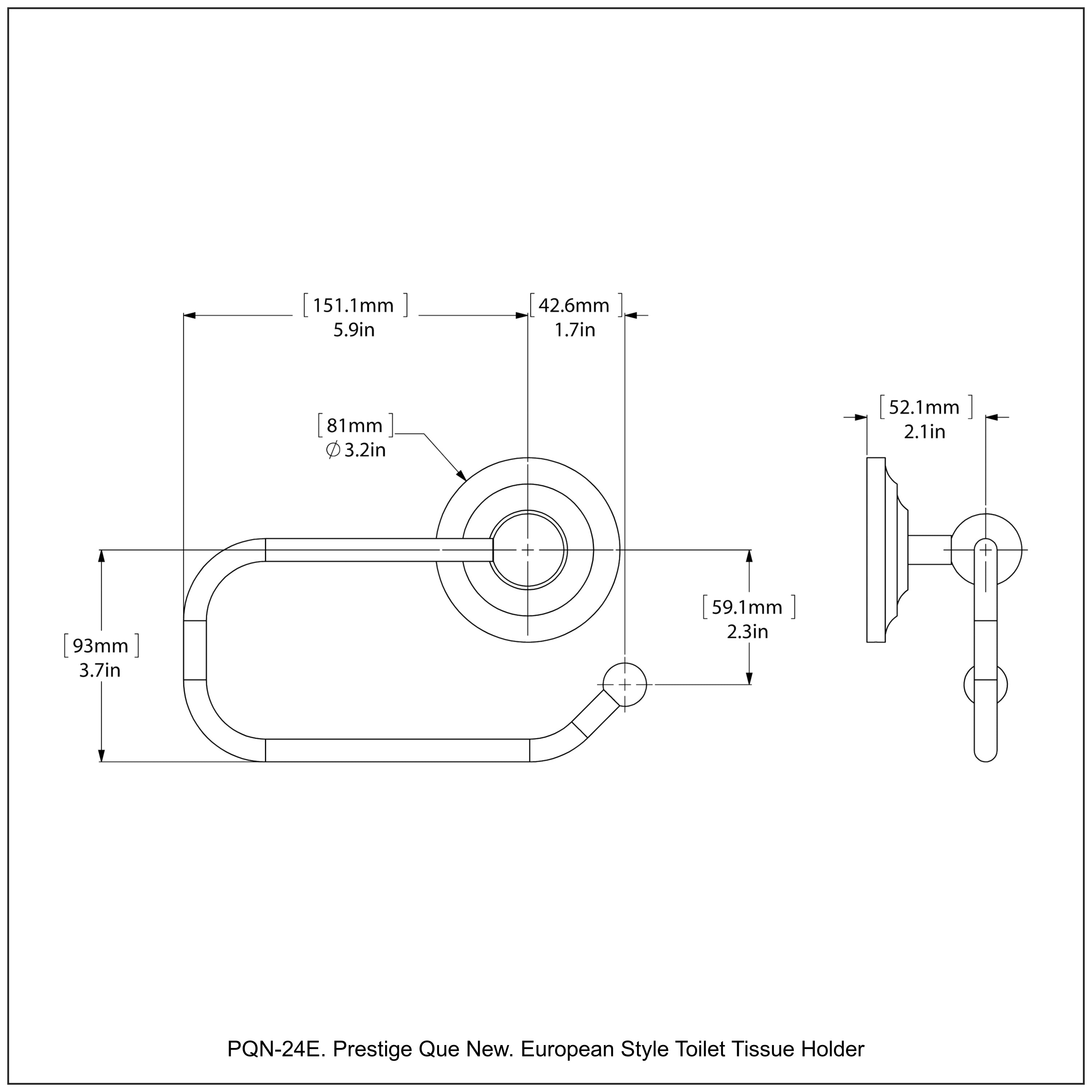 European Style Toilet Tissue Holder