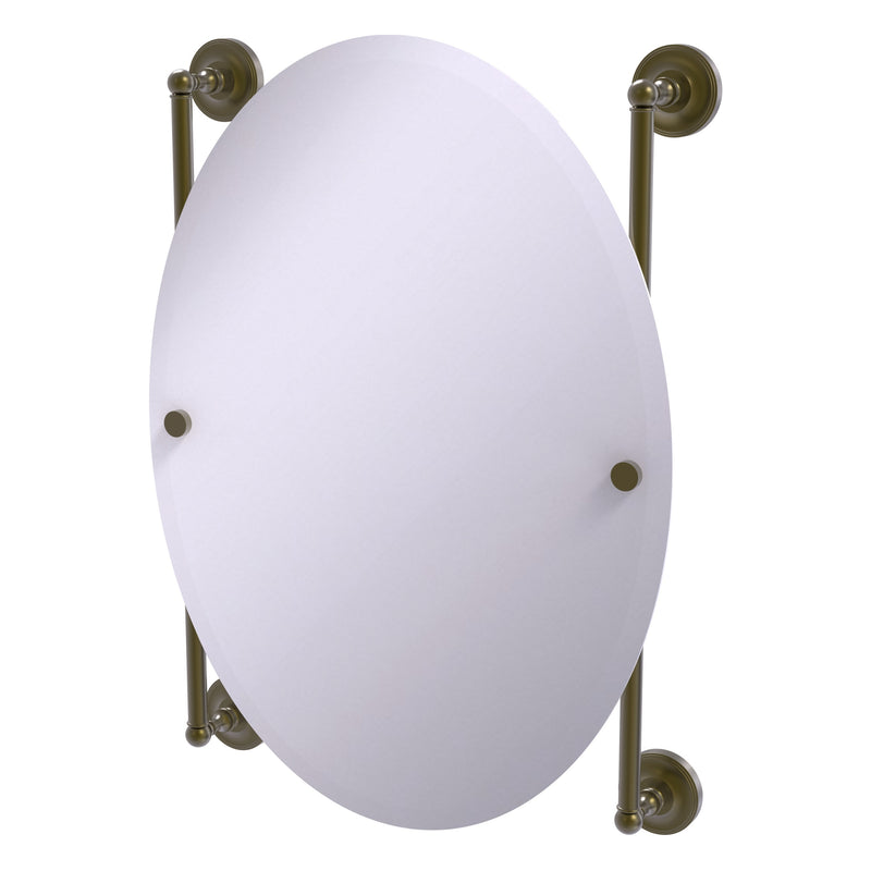 Prestige Regal Collection Oval Frameless Rail Mounted Mirror