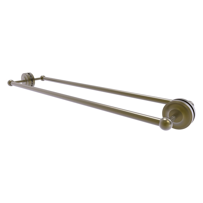Allied Brass Que New Polished Nickel Four-Inch Wall Mounted Horizontal  Guest Towel Holder QN-GT-3-PNI