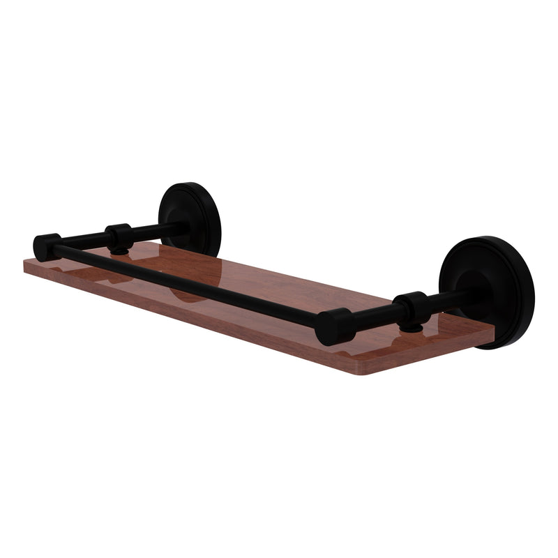 Prestige Regal Collection Solid IPE Ironwood Shelf with Gallery Rail