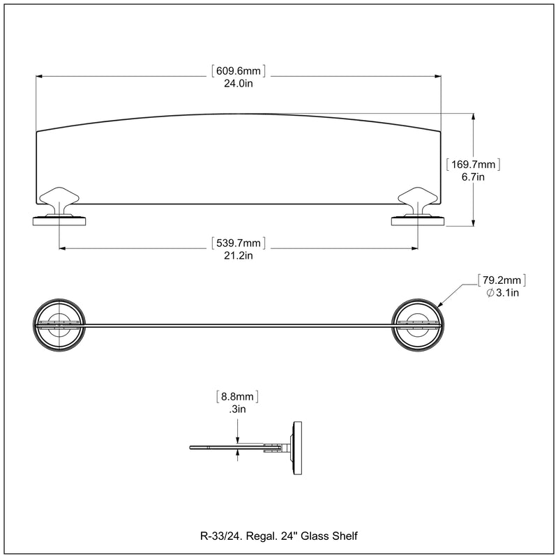 Regal Collection Glass Shelf