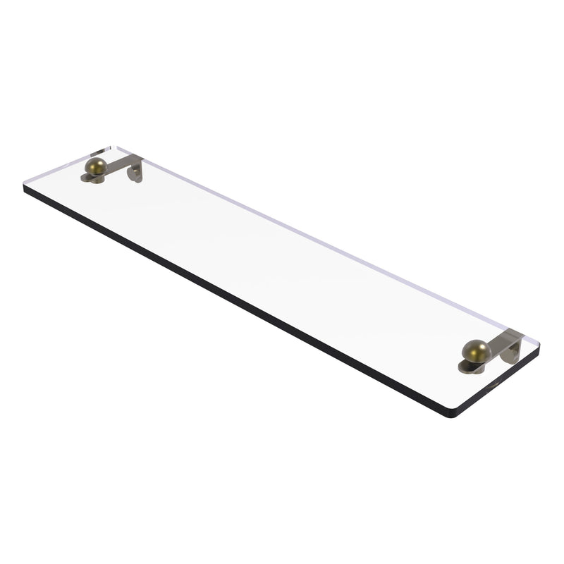 Glass Vanity Shelf with Beveled Edges