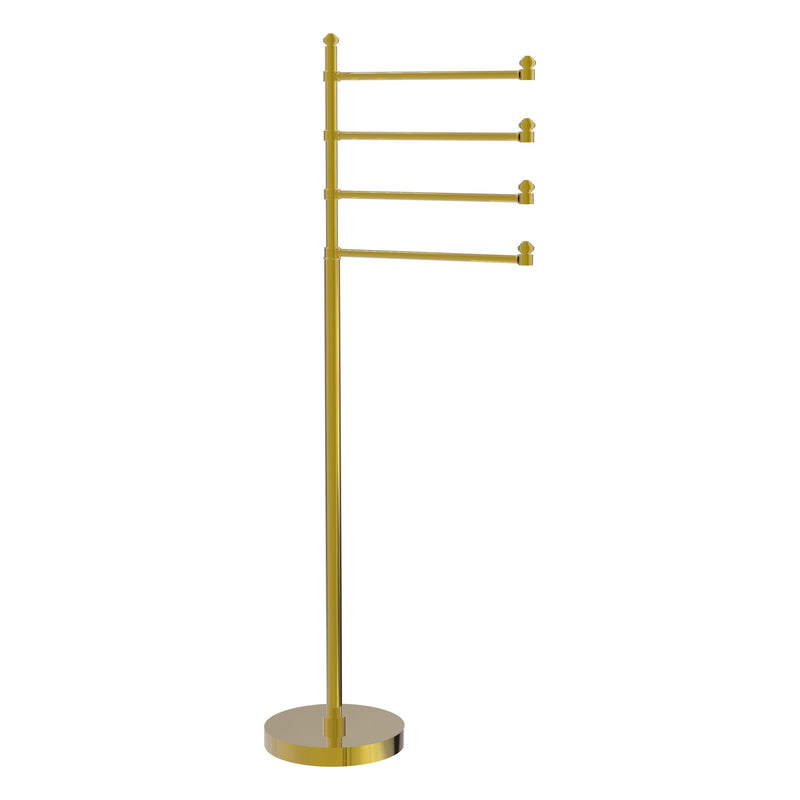 Freestanding 4 Pivoting Swing Arm Towel Stand