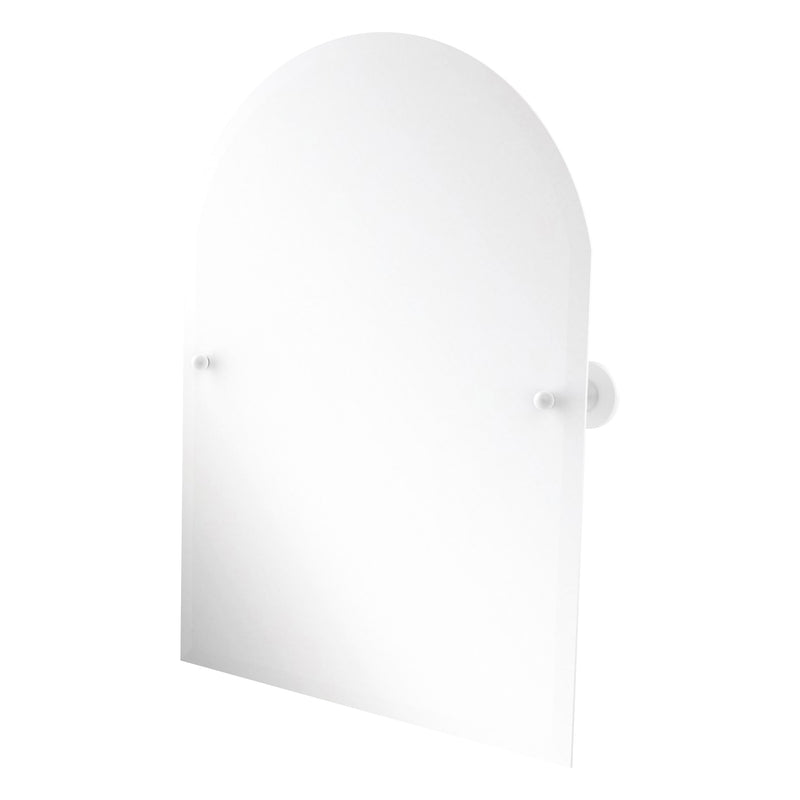 Sag Harbor Collection Frameless Arched Top Tilt Mirror with Beveled Edge
