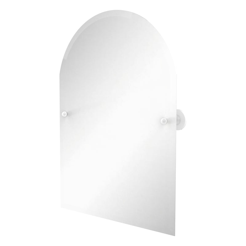 Shadwell Collection Frameless Arched Top Tilt Mirror with Beveled Edge