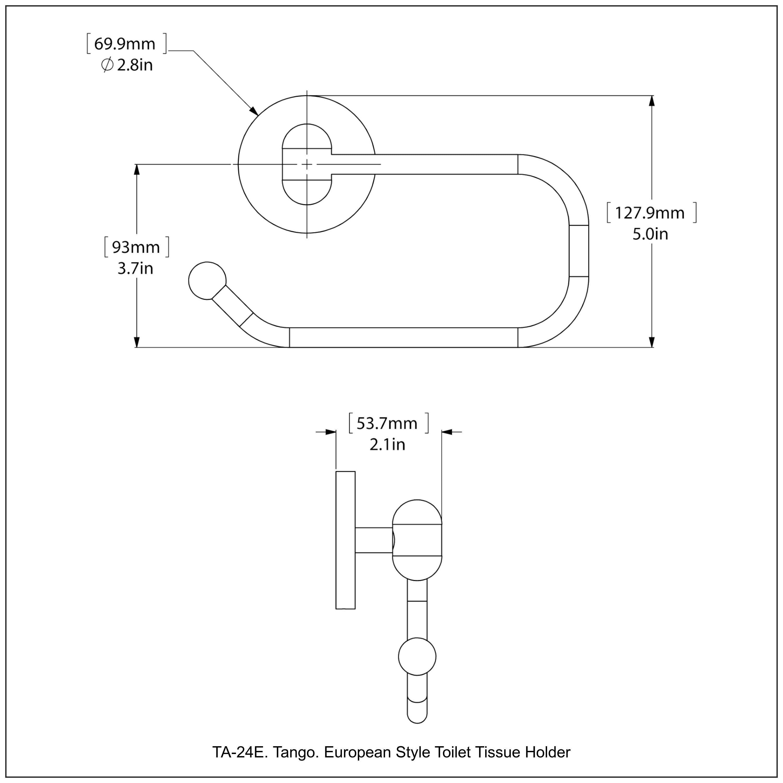 European Style Toilet Tissue Holder