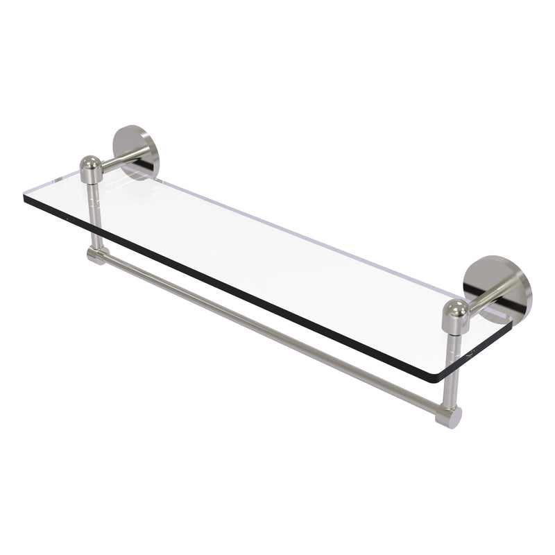 Tango Collection Glass Vanity Shelf  with Integrated Towel Bar