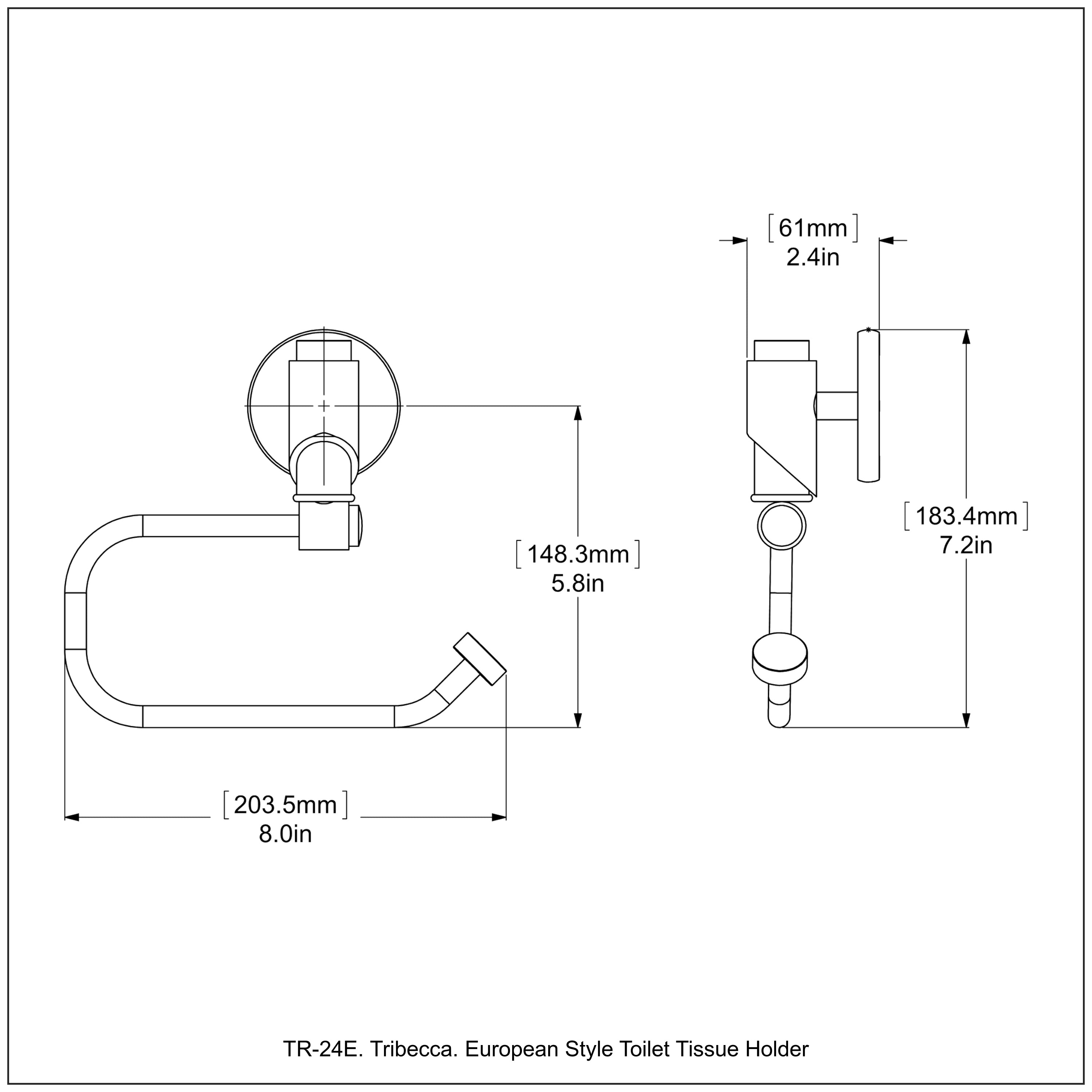 European Style Toilet Tissue Holder