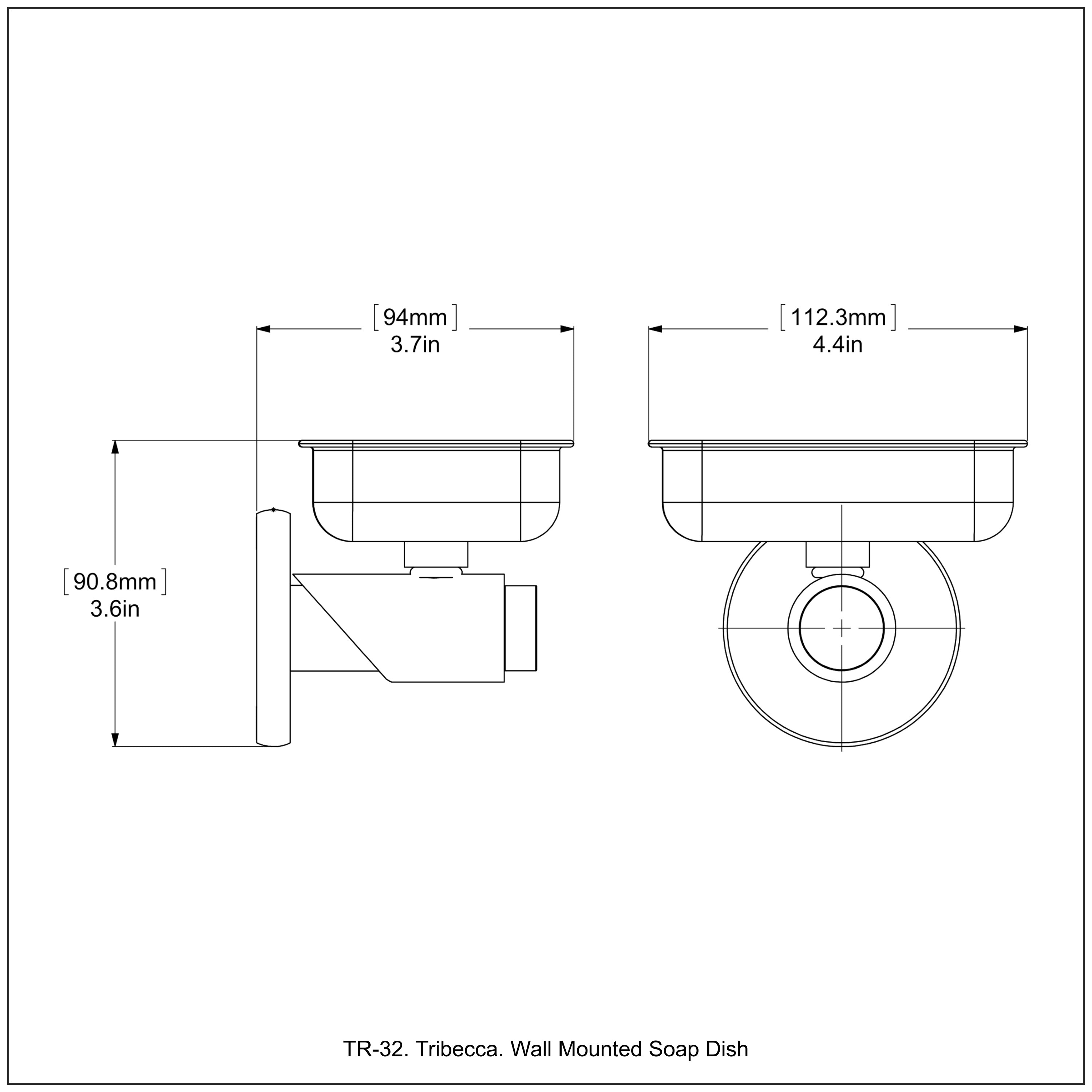 Tribecca Collection Wall Mounted Soap Dish