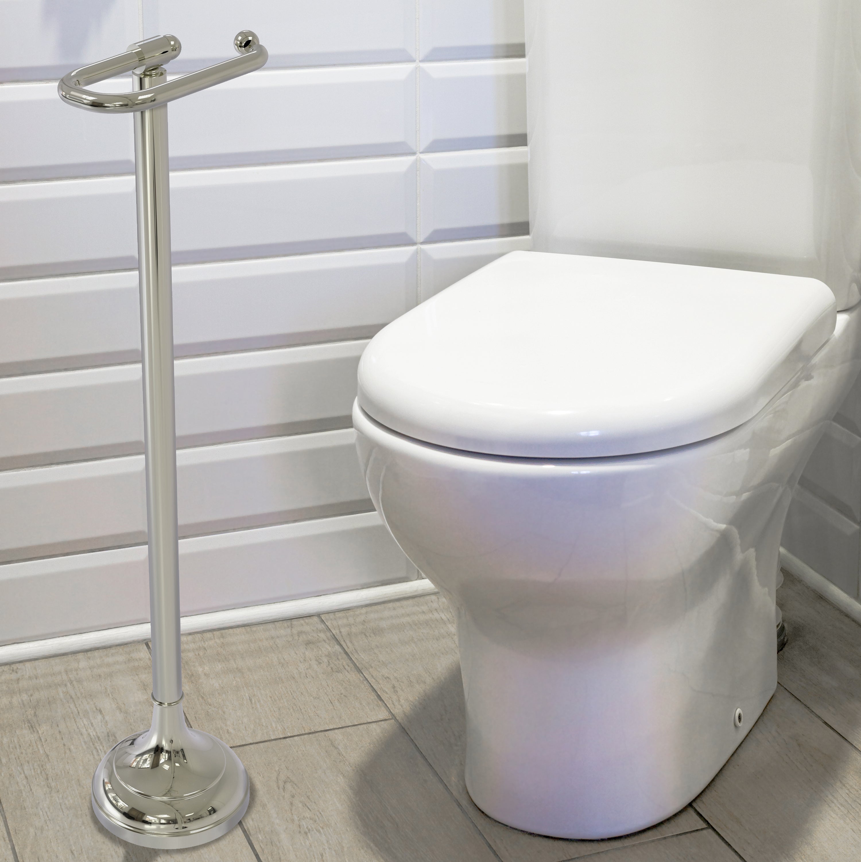 Free Standing European Style Toilet Tissue Holder