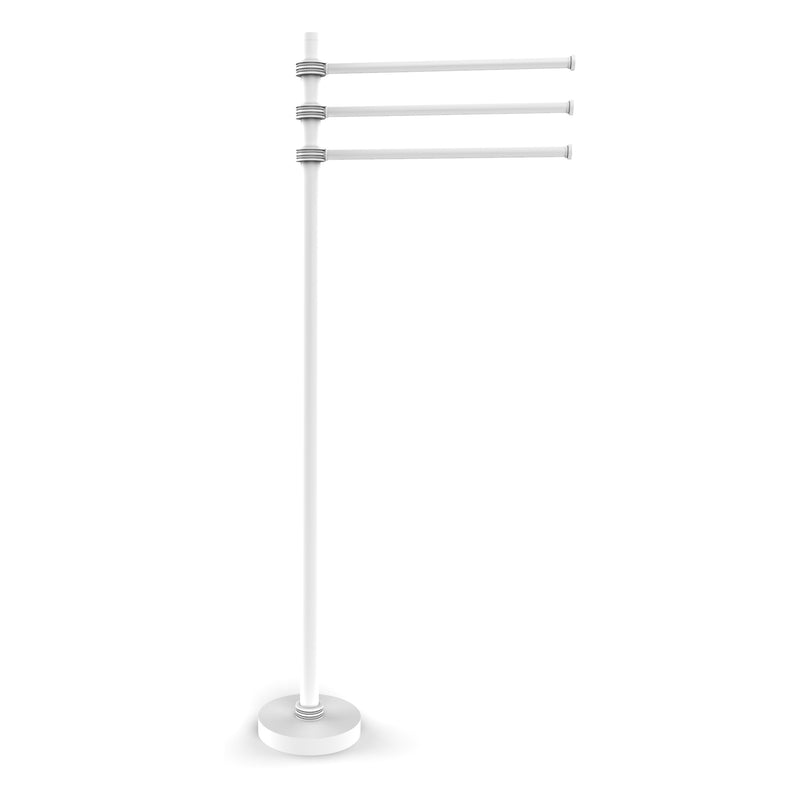 Towel Stand with 3 Pivoting 12 Inch Arms