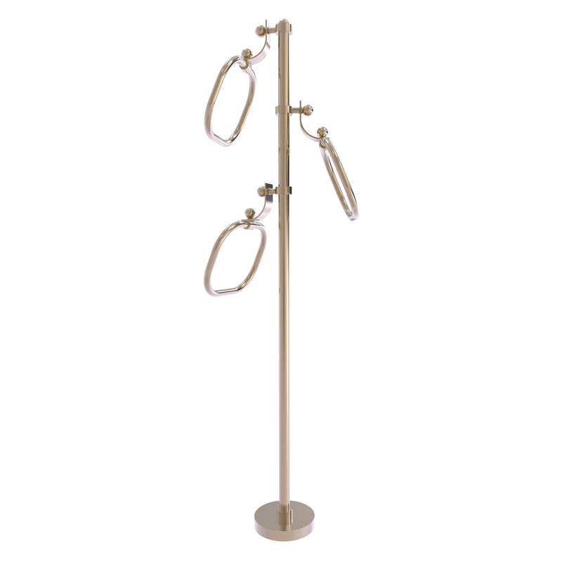 Towel Stand with 9 Inch Oval Towel Rings