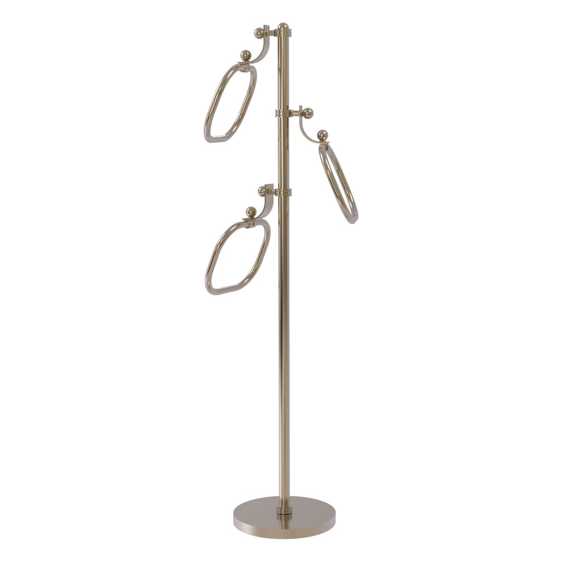 Towel Stand with 9 Inch Oval Towel Rings