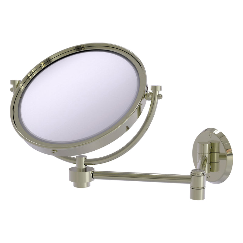 Allied Brass Adjustable Height Floor Standing Make-Up Mirror 8-in Diameter with 4X Magnification - Oil Rubbed Bronze
