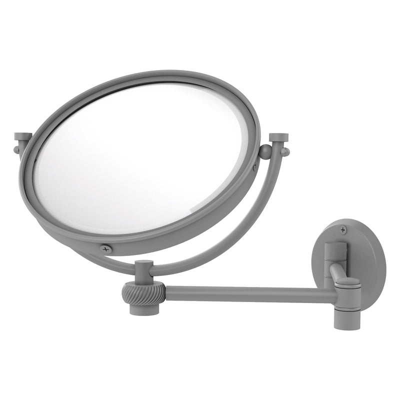 8 Inch Wall Mounted Extending Make-Up Mirror with Twisted Accents