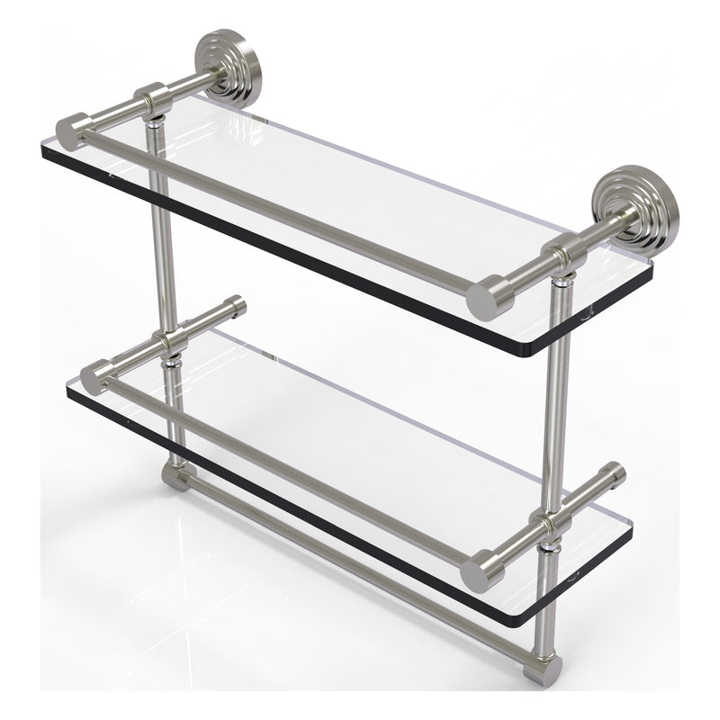 Allied Brass Waverly Place 12-in double Polished Brass Wall Mount Double  Towel Bar in the Towel Bars department at