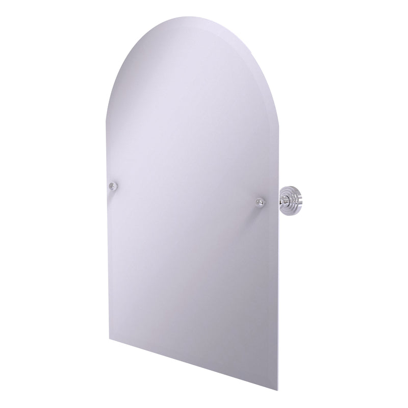 Frameless Arched Top Tilt Mirror with Beveled Edge