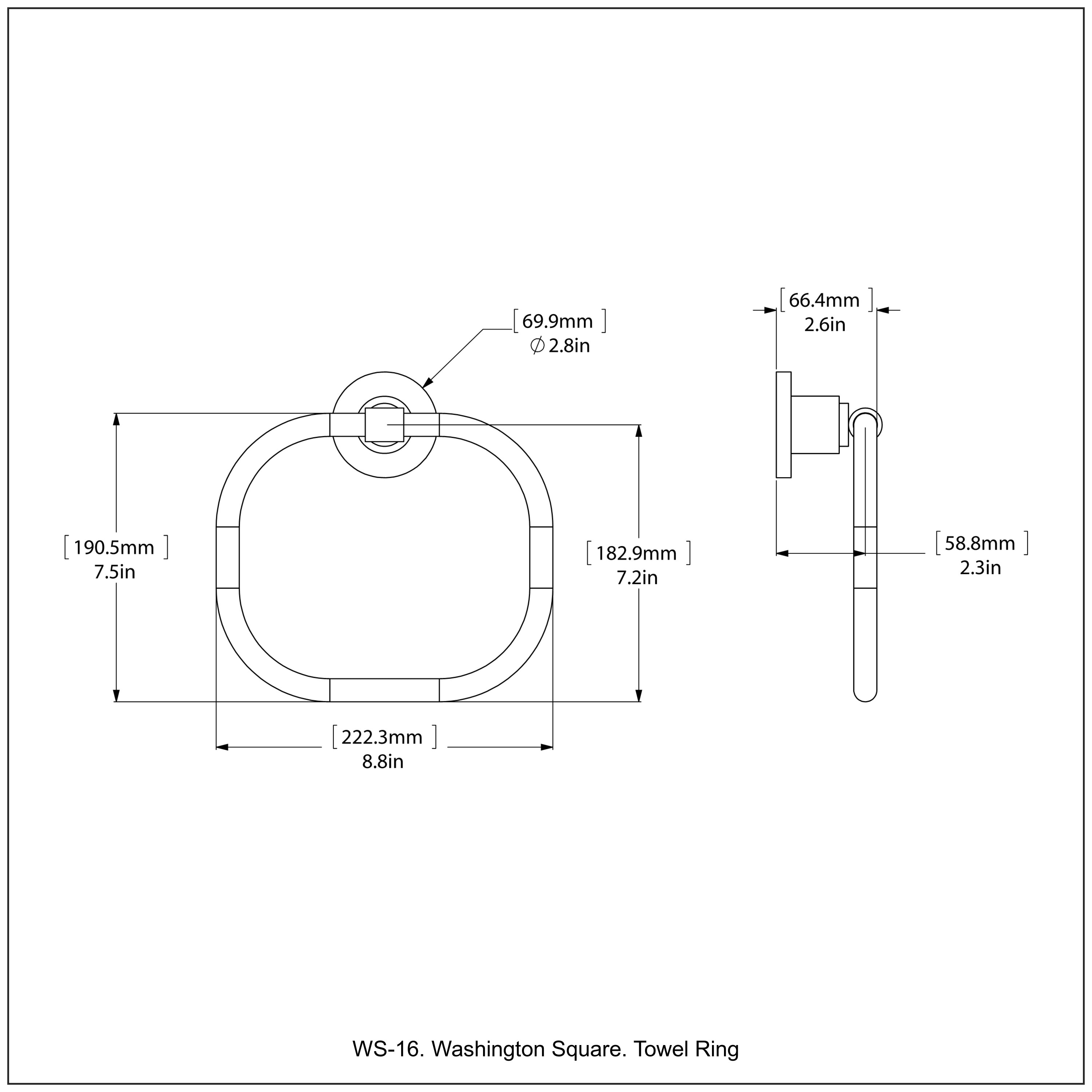 Washington Square Towel Ring